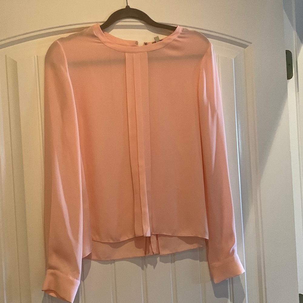 Cremieux peach dress blouse
